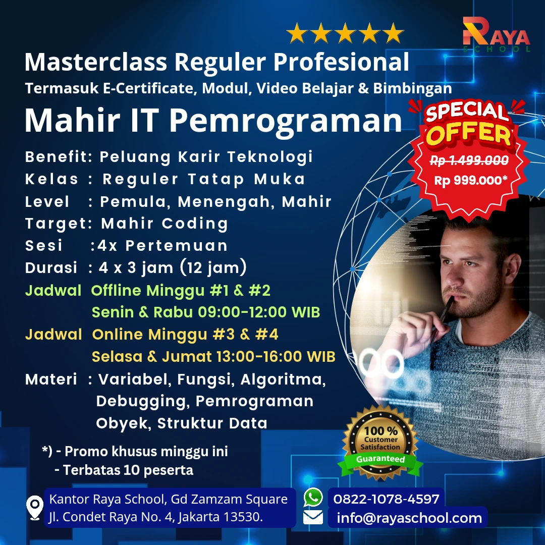 Brosor Kursus It Pemrograman Masterclass Reguler Raya School