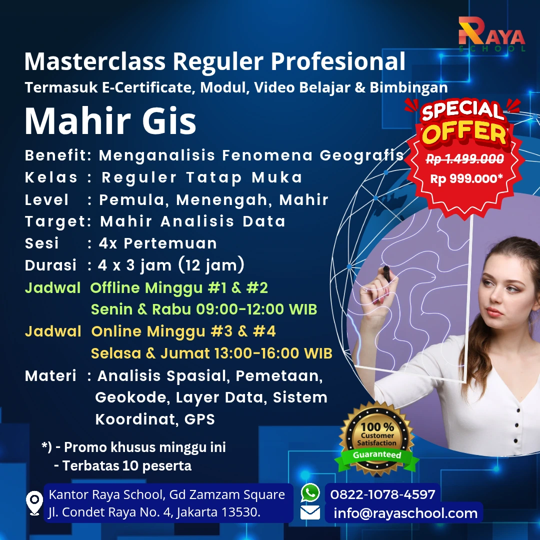Brosur Kursus GIS Masterclass Reguler Raya School