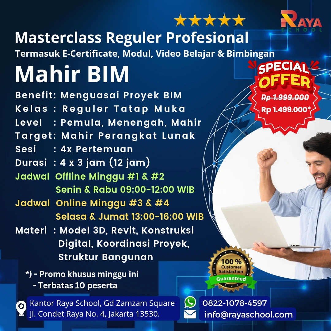Brosur Kursus Bim Masterclass Reguler Raya School