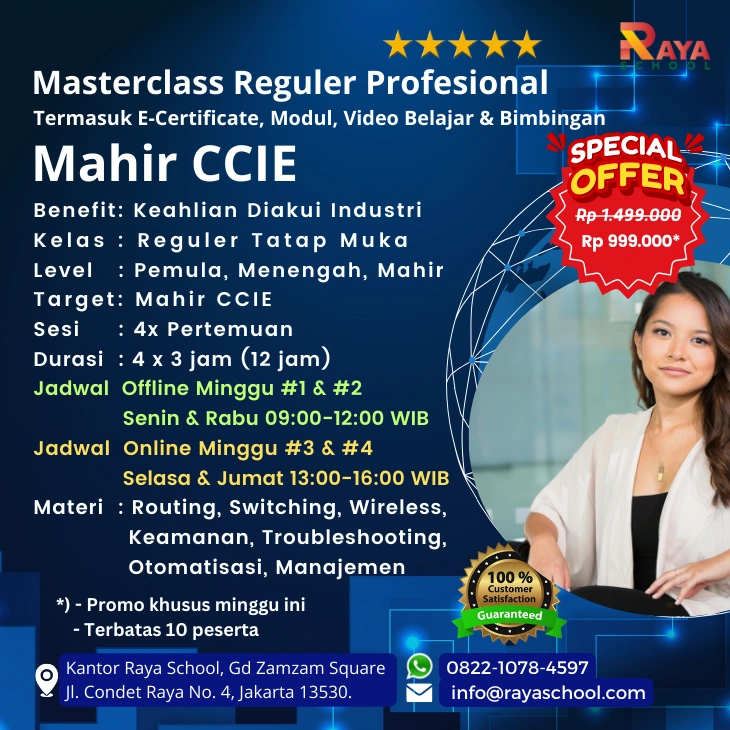 Brosur Kursus CCIE Masterclass Reguler Raya School