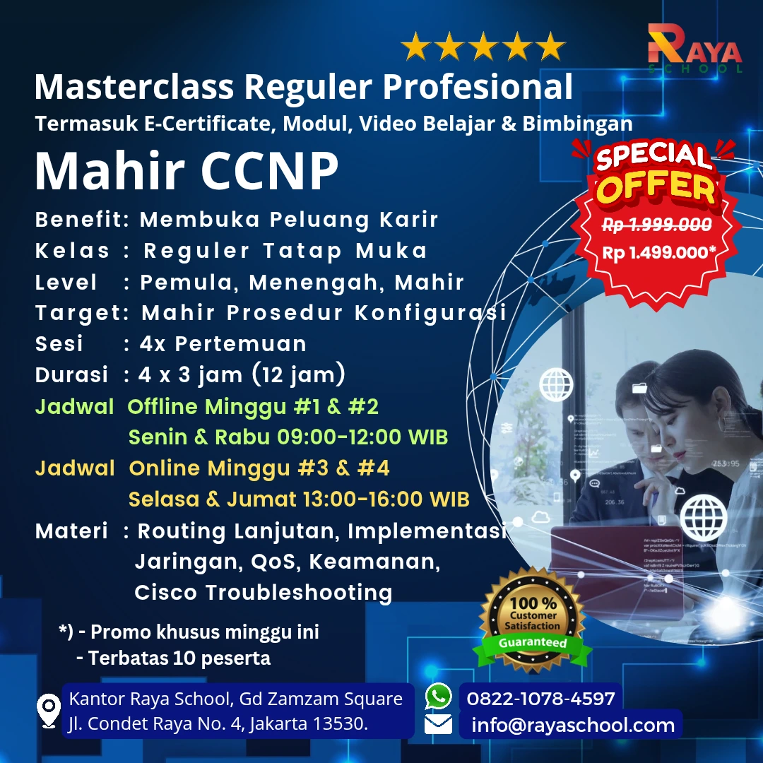 Brosur Kursus Ccnp Masterclass Reguler Raya School