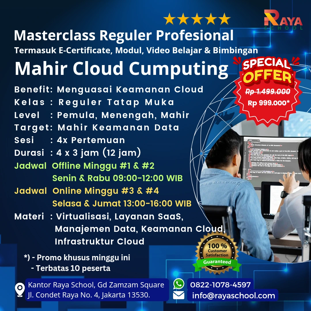 Brosur Kursus Cloud Computing Masterclass Reguler Raya School