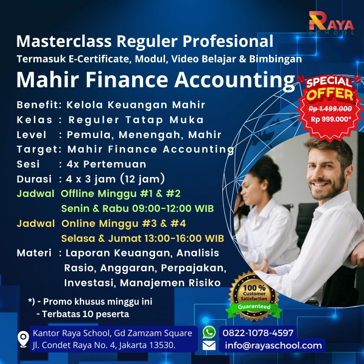 Brosur Kursus Finance Accounting Masterclass Reguler Raya School