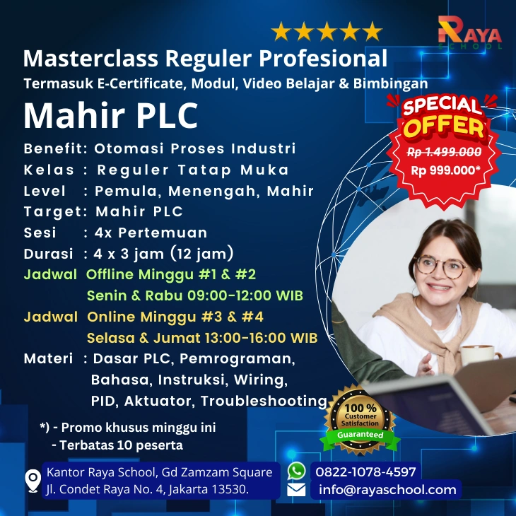 Brosur Kursus PLC Masterclass Reguler Raya School