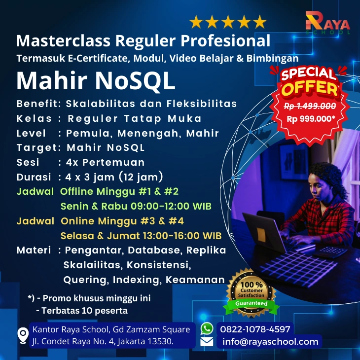Brosur Kursus Nosql Masterclass Reguler Raya School