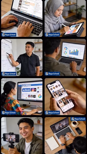 Para Peserta Pelatihan Digital Marketing Raya School