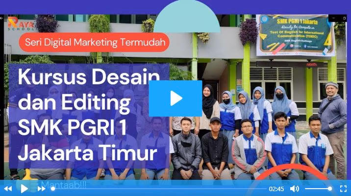 Cuplikan video: Kursus Adobe Photoshop dan Premiere Pro CC di SMK PGRI 1 Jakarta Timur